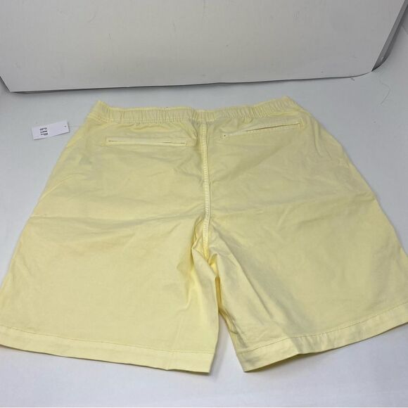 GAP Women’s Elastic Waist Drawstring Yellow Chino 7” Easy Shorts size M - Picture 2 of 2
